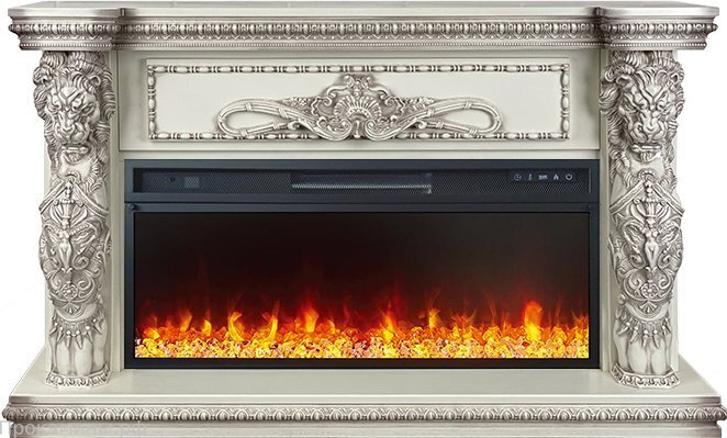 Каминокомплект Windsor 42 (Слоновая кость) - с очагом Vision 42 LED