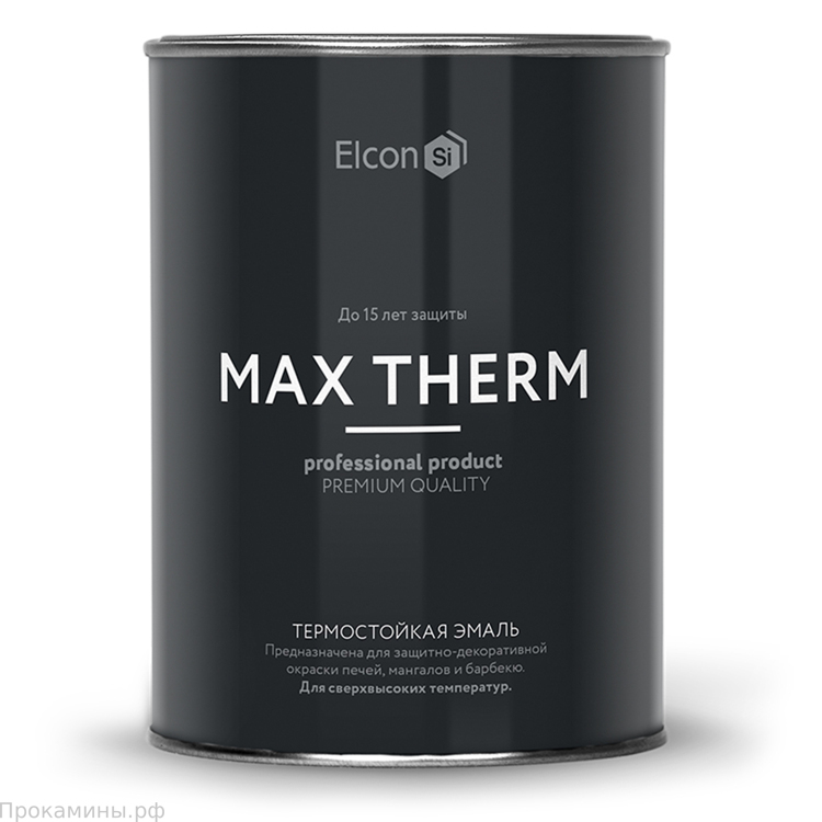 Термостойкая эмаль Elcon Max Therm Серебро (0,8)