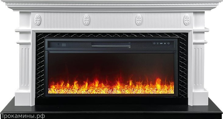 Каминокомплект Carlyle (Белый) - с очагом Vision 42 LED